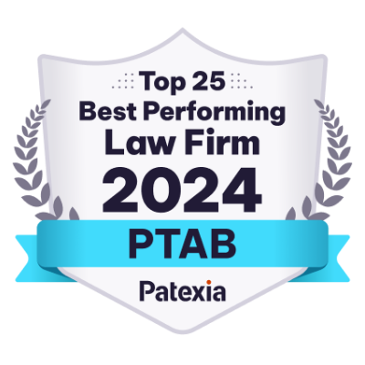 Patexia Top 25 Best Performing Law Firm - PTAB